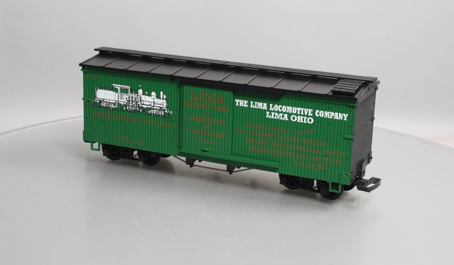 USA Trains R19038 G Lima Locomotive Company Boxcar #785 LN/Box