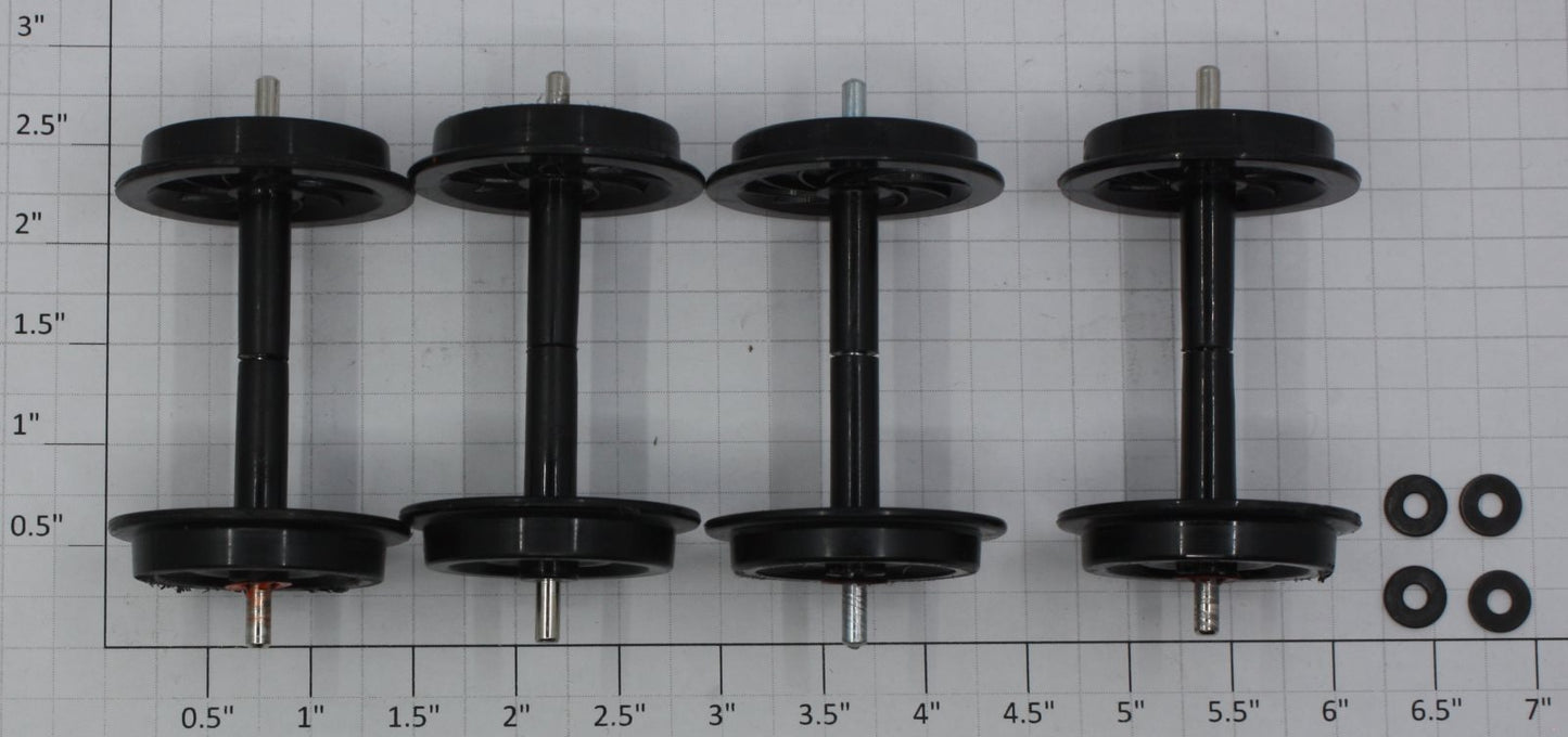 Aristo-Craft GWS-1000 G Scale Improved Non-Slip Plastic Wheels (Set of 4)