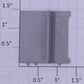 K-Line K4400-23-05 Passenger Car Gray "T" Shaped Tall Wall Partition