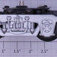 K-Line K4500-E002 Die-Cast Operating Coupler Truck with Silver Sides