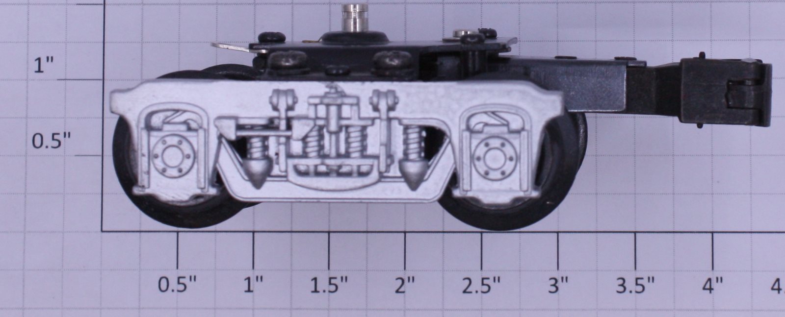 K-Line K4500-E002 Die-Cast Operating Coupler Truck with Silver Sides