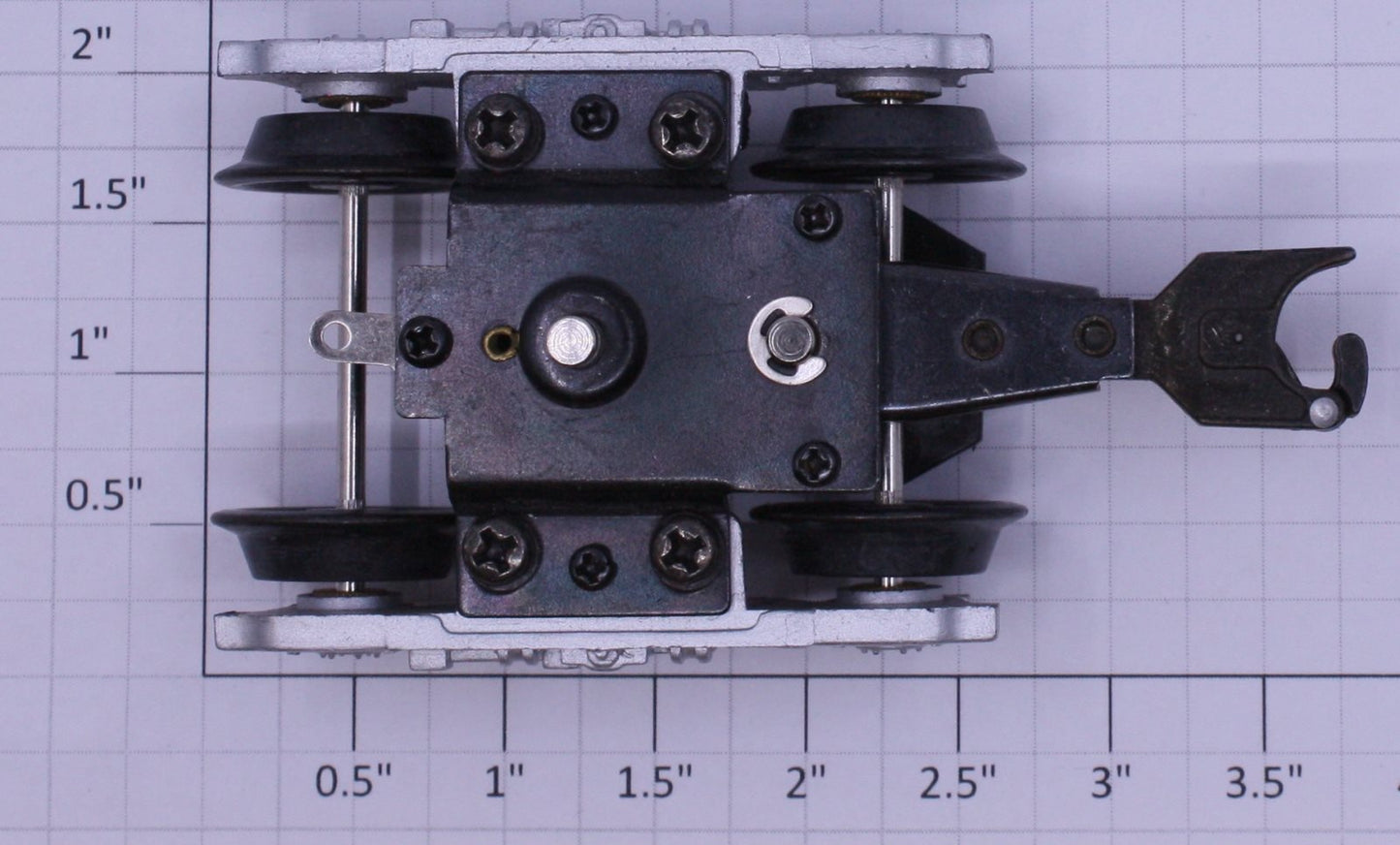 K-Line K4500-E002 Die-Cast Operating Coupler Truck with Silver Sides