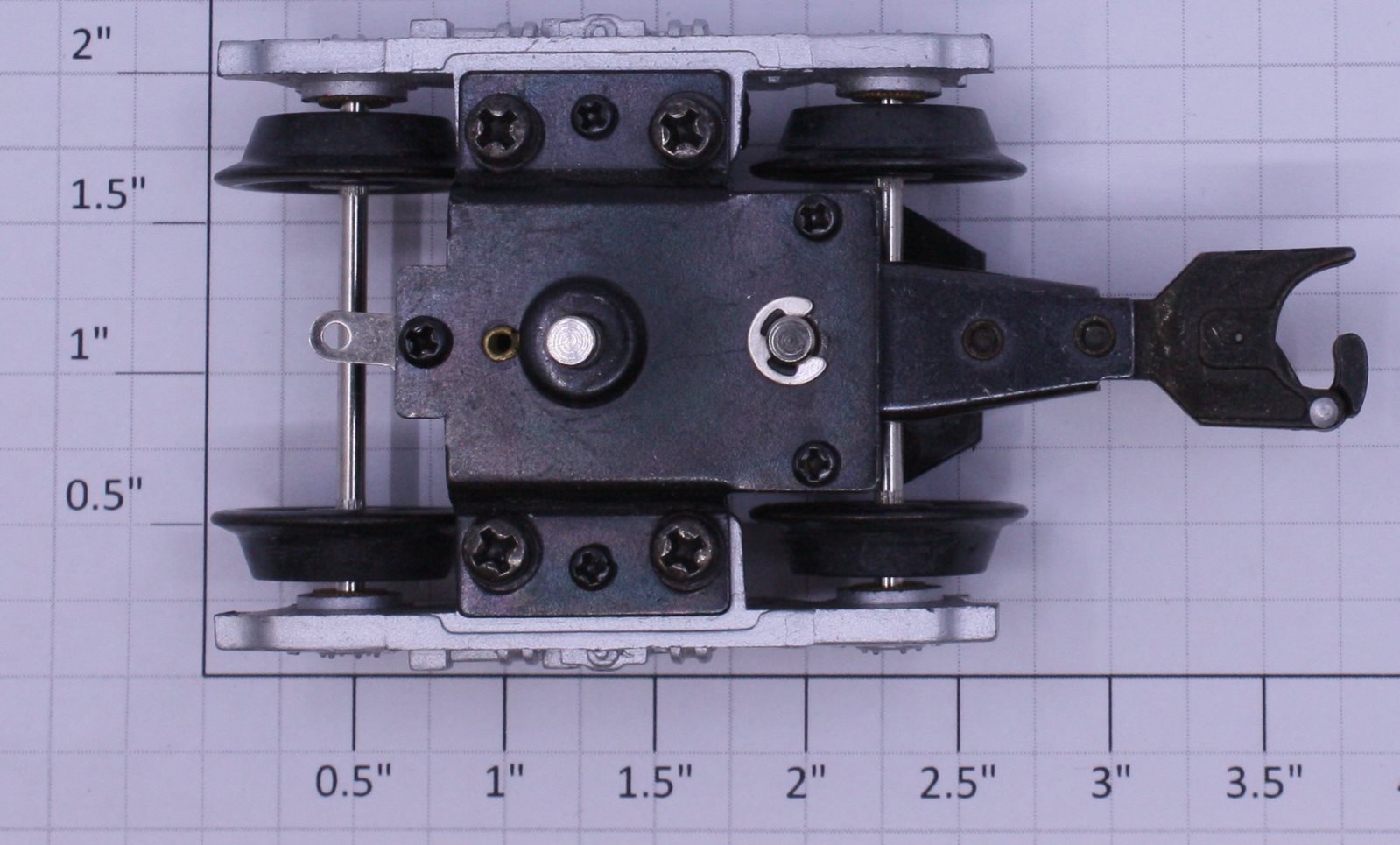 K-Line K4500-E002 Die-Cast Operating Coupler Truck with Silver Sides