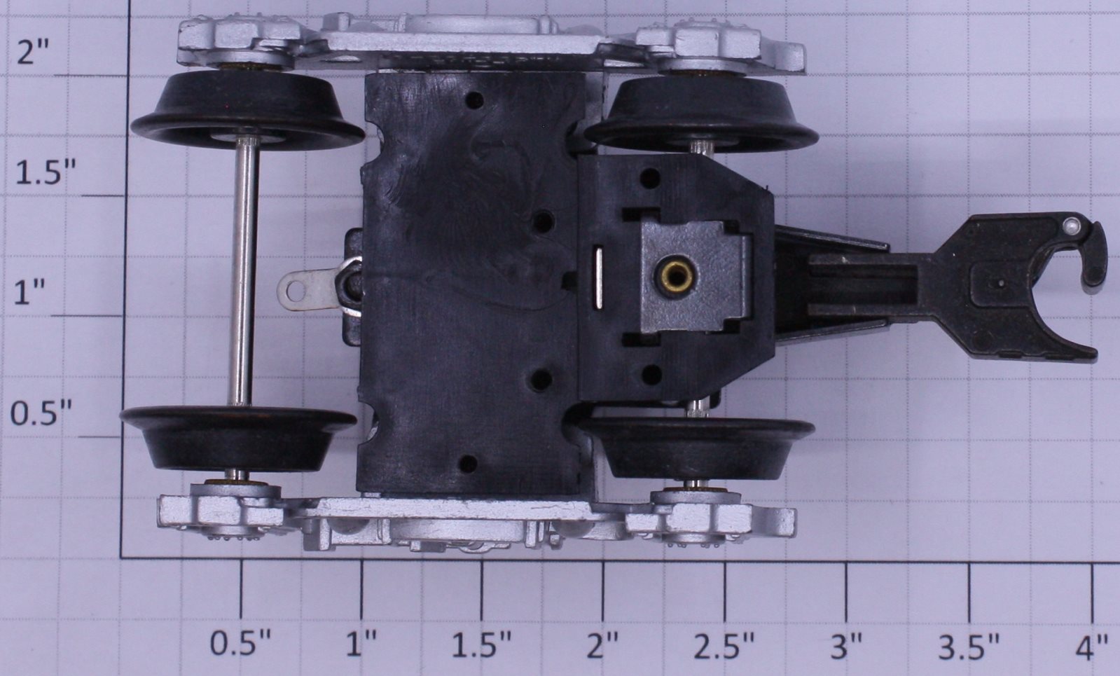 K-Line K4500-E002 Die-Cast Operating Coupler Truck with Silver Sides