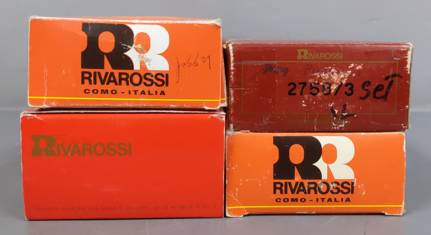 Rivarossi 2375, 2850, 6719, 6722 HO Scale Passenger Cars [4] EX/Box