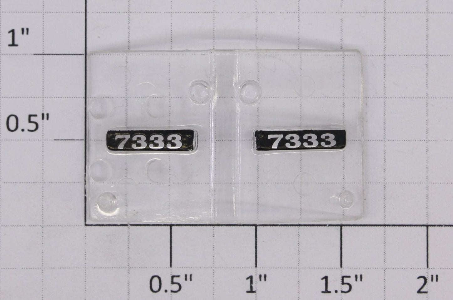 Lionel 18229-17 SD-40 #7333 Headlight Number Board and Lens Insert