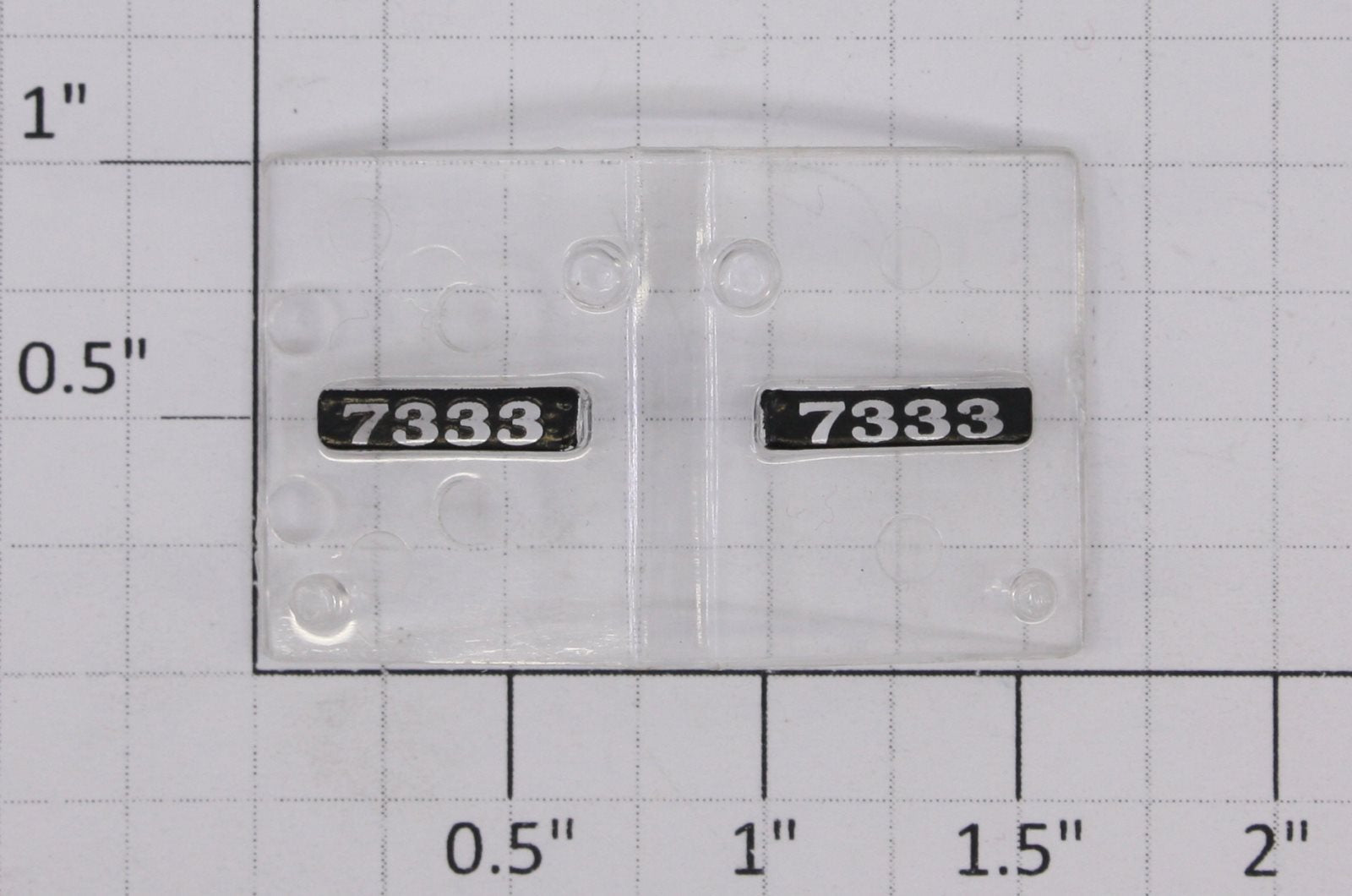 Lionel 18229-17 SD-40 #7333 Headlight Number Board and Lens Insert