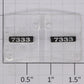 Lionel 18229-17 SD-40 #7333 Headlight Number Board and Lens Insert