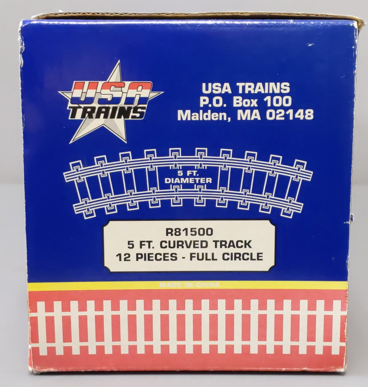 USA Trains R81500 G 5´ Diameter Curved Track (Pack of 12)  EX/Box
