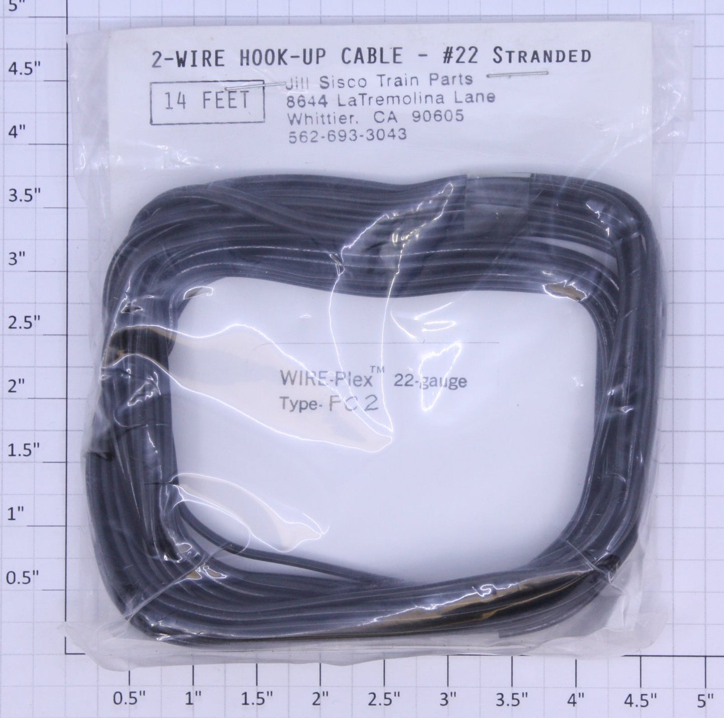 Wire-Plex FC2 2-Wire Hook-Up Cable #22 Stranded