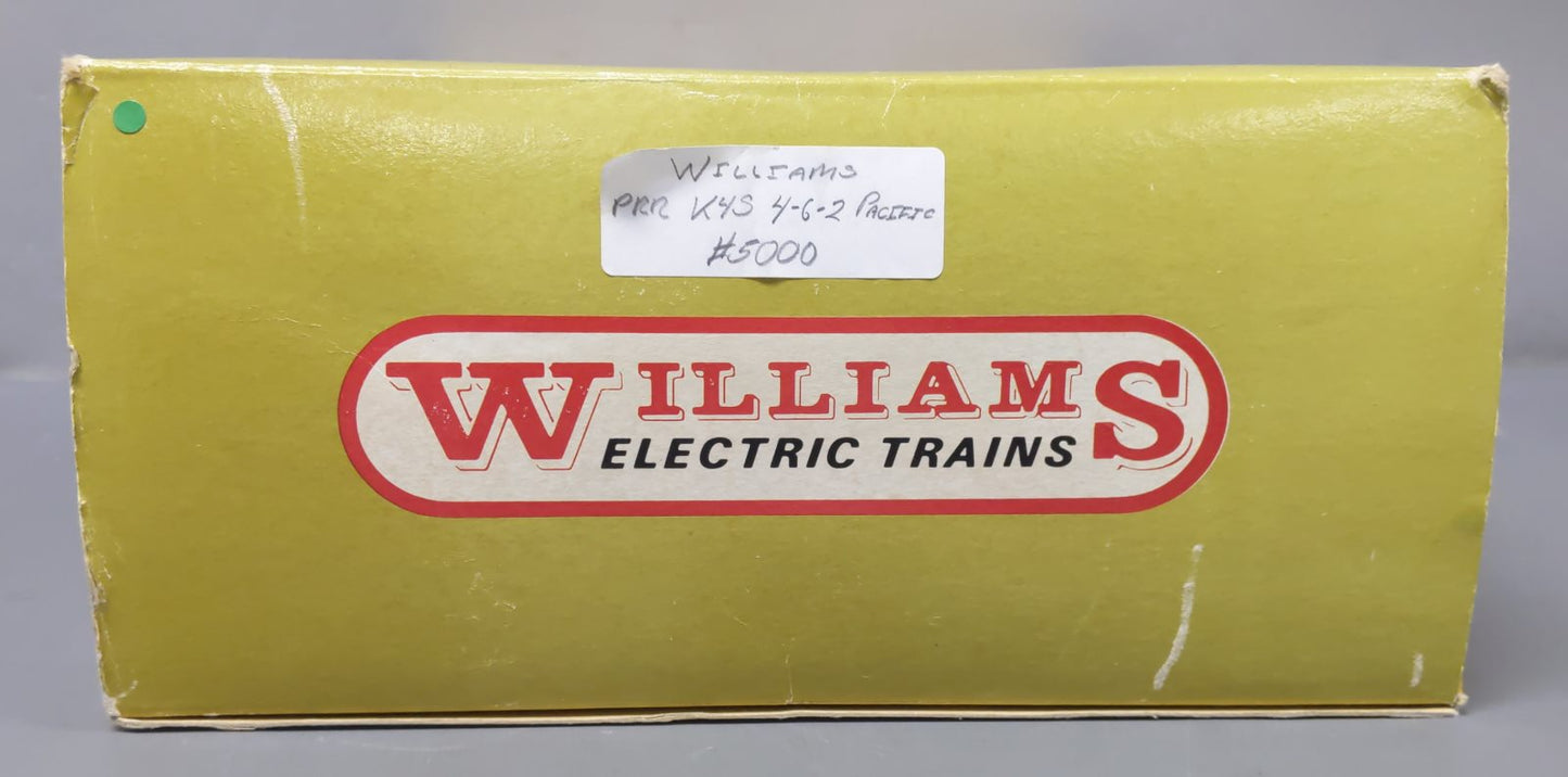 Williams 5000 O Gauge BRASS PRR 4-6-2 K4S Pacific Steam & Tender #5400 (3-Rail) EX/Box