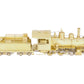 Overland 1650 1650 1650 Sn3 Brass C&S 2-6-0 Steam Locomotive & Tender #5 EX/Box