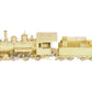 Overland 1650 1650 1650 Sn3 Brass C&S 2-6-0 Steam Locomotive & Tender #5 EX/Box