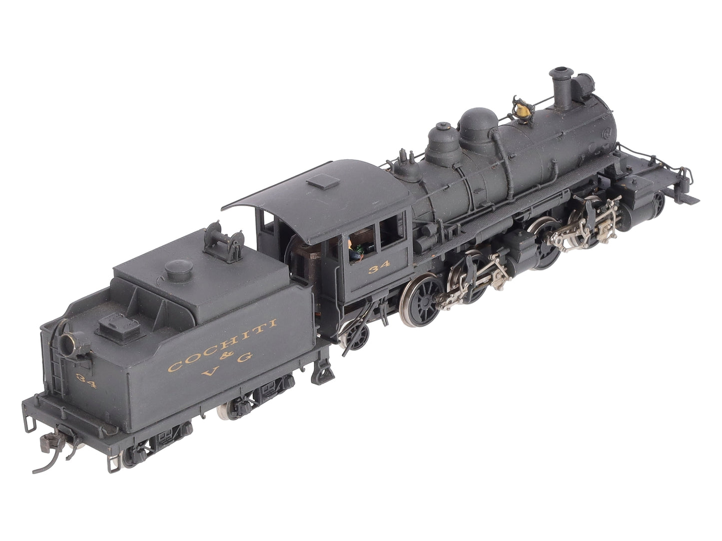 Gem Models SM-101 HO BRASS Baldwin 2-4-4-2 Steam Locomotive & Tender -Painted EX/Box