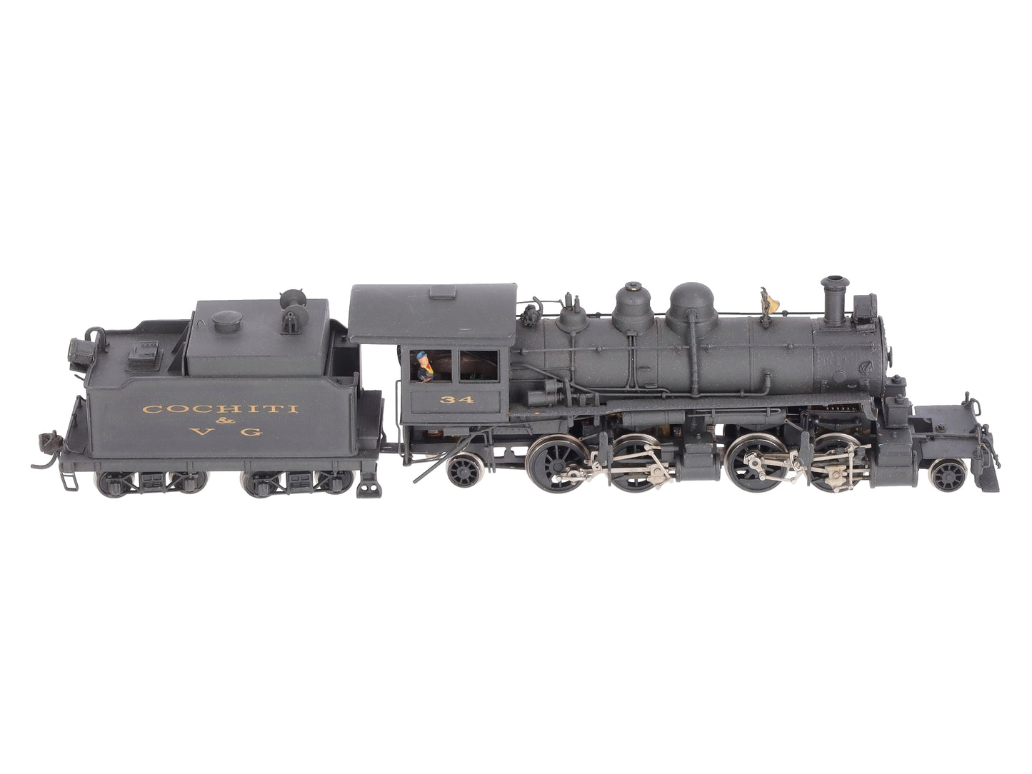 Gem Models SM-101 HO BRASS Baldwin 2-4-4-2 Steam Locomotive & Tender -Painted EX/Box