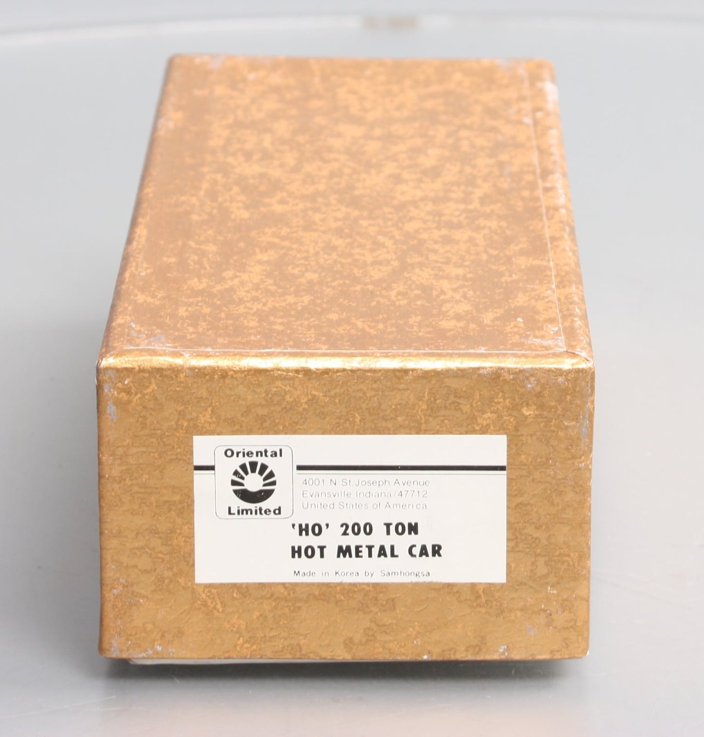 Oriental Limited HO Scale BRASS 200 Ton Hot Metal Car - Unpainted LN/Box