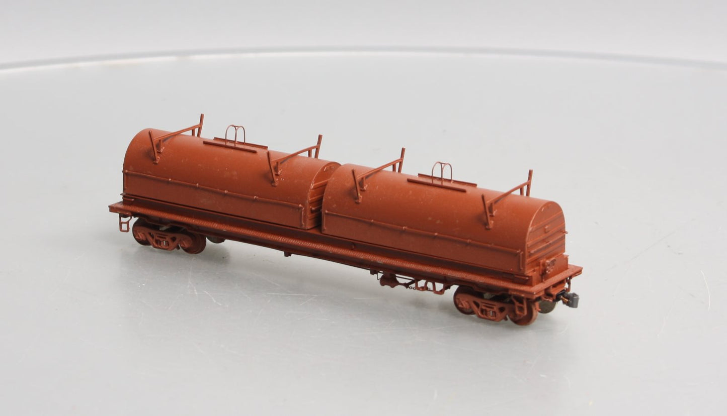 Overland 1357 HO Scale BRASS Thrail Coil Steel Car (Painted) EX/Box