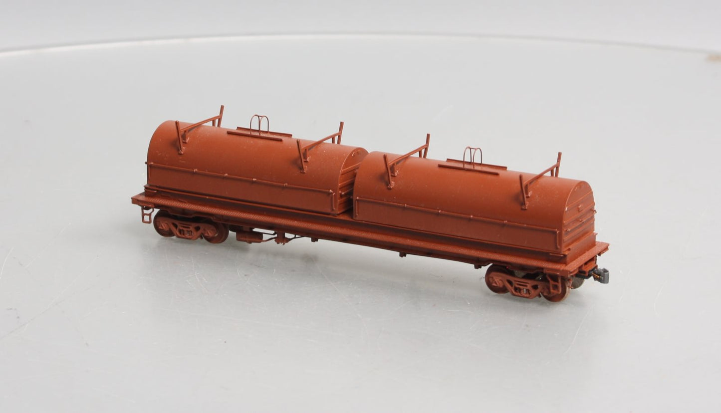 Overland 1357 HO Scale BRASS Thrail Coil Steel Car (Painted) EX/Box