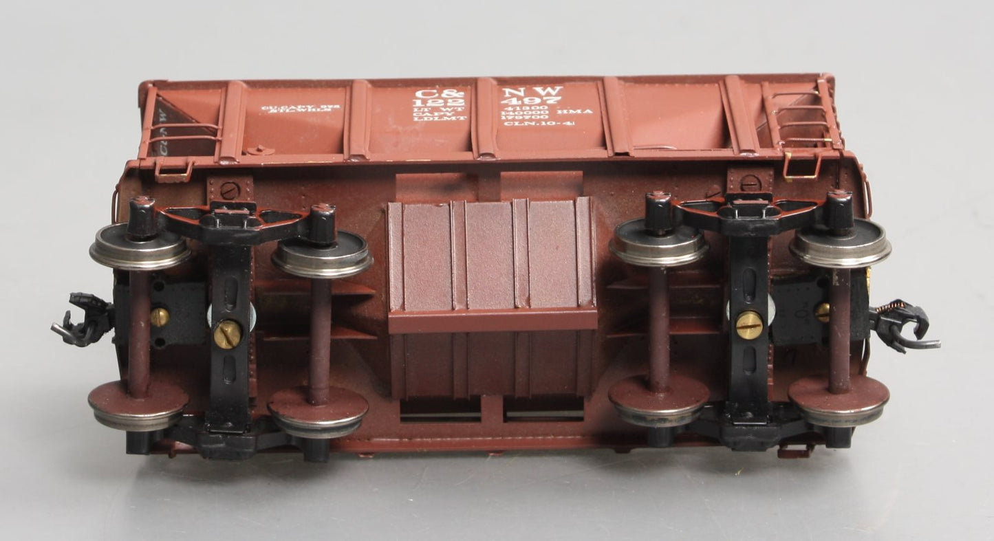 Max Gray 515 BRASS O Scale C&NW Ore Car #122497 2-Rail (Custom Painted) VG