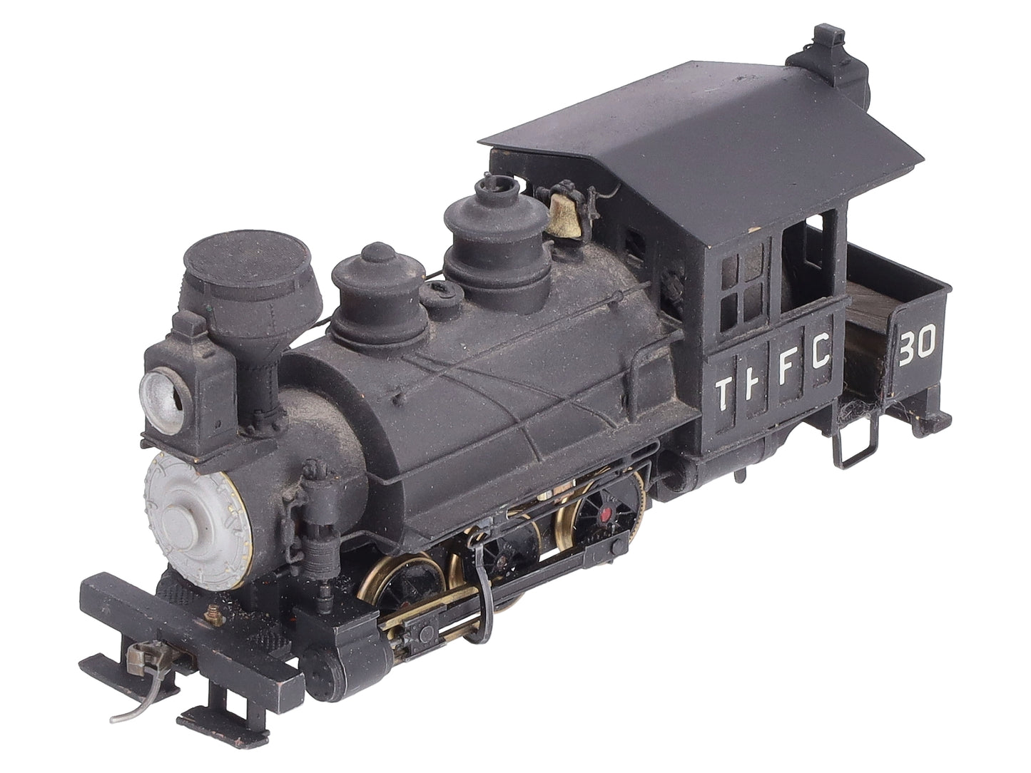 Unknown Manufacturer BRASS Sn3 Scale TF&FC 0-6-0 Steam Locomotive #30 EX