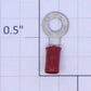 Gardner Bender 20-102 #8 Red #22-18 Gauge Vinyl Insulated Ring Terminal
