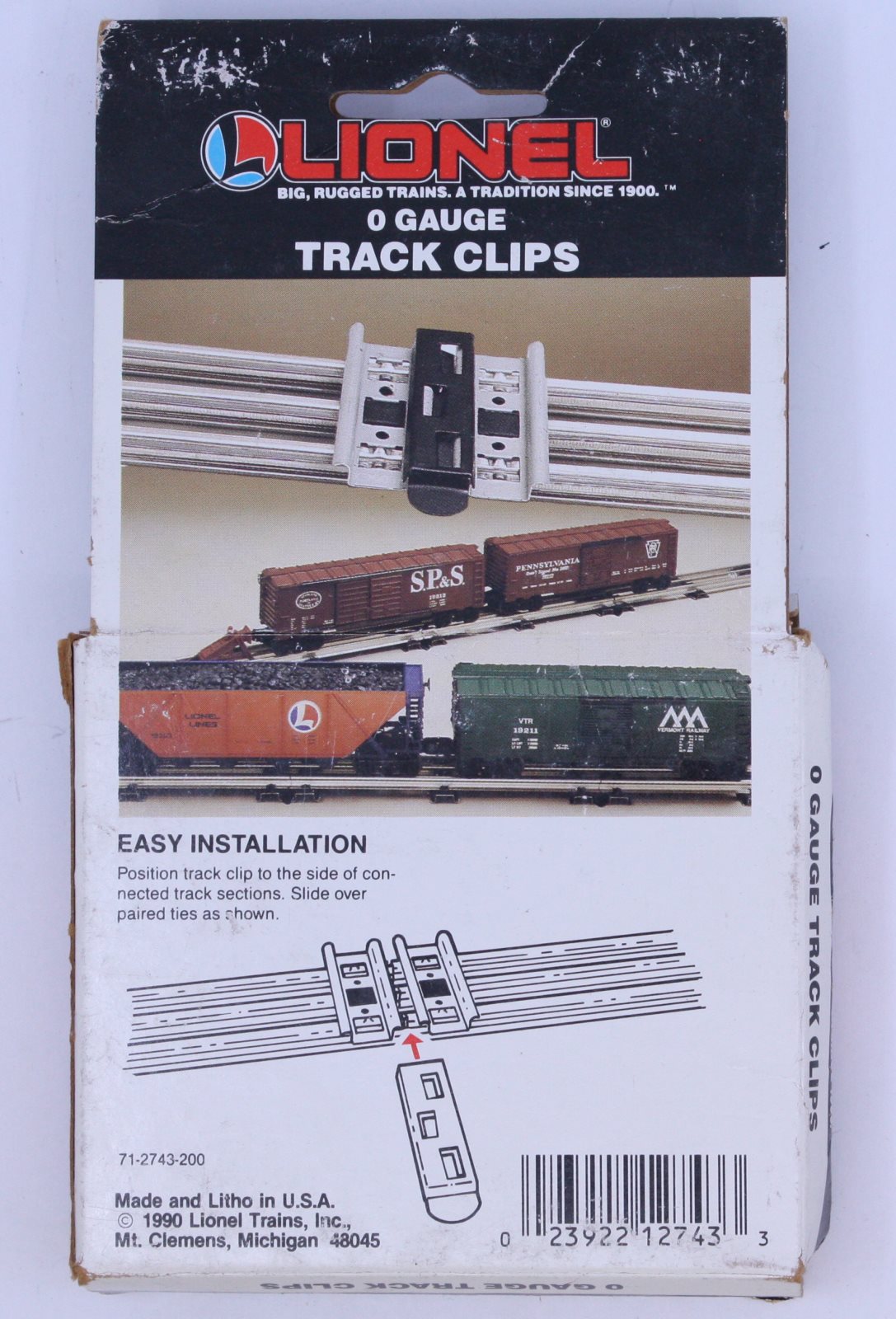 Lionel 6-12743 O Gauge Track Clips in Seperate Sale Box (Box of 12)