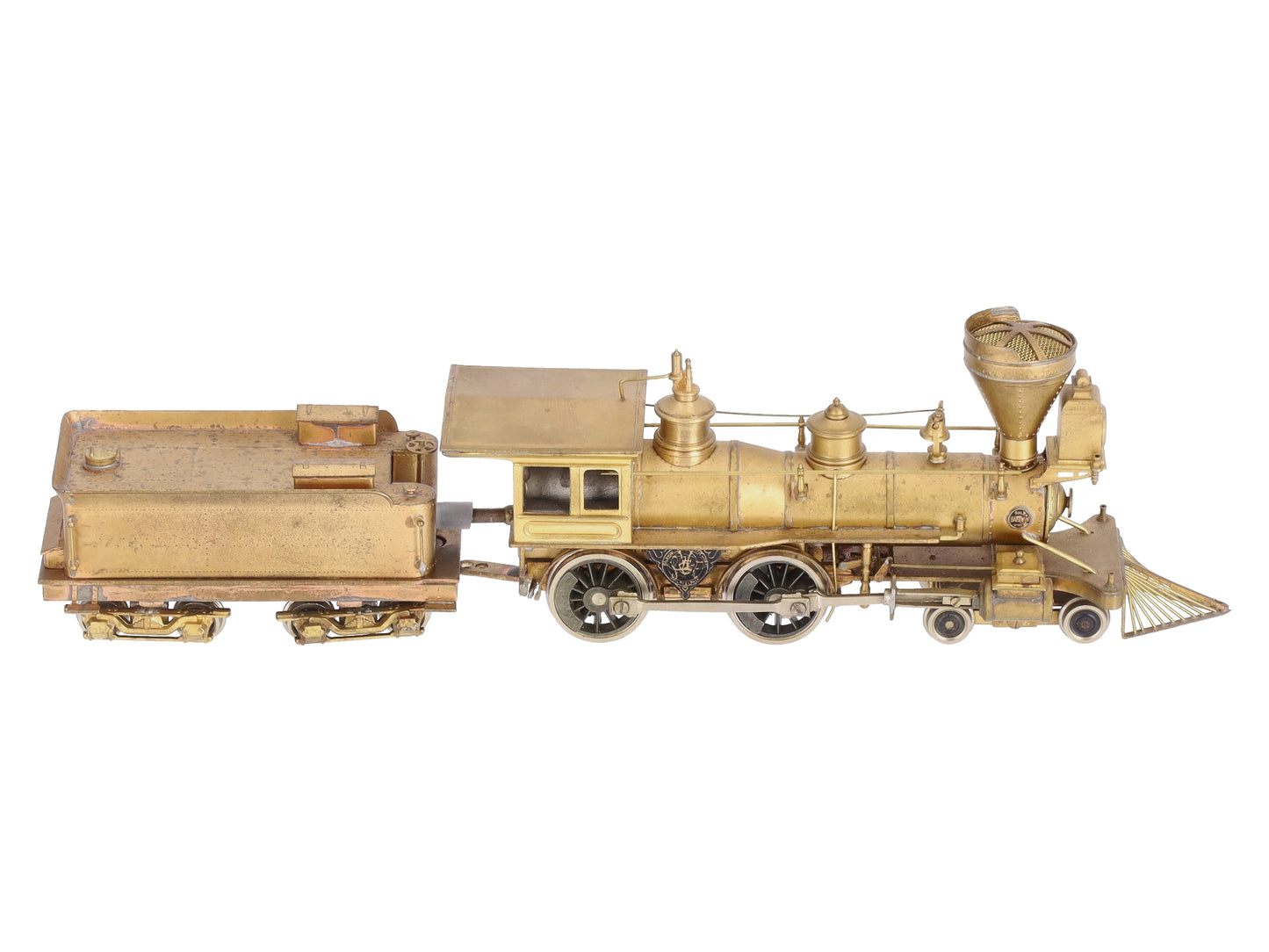 United Models HO BRASS V&T 4-4-0 Steam Locomotive and Tender -Unpainted VG