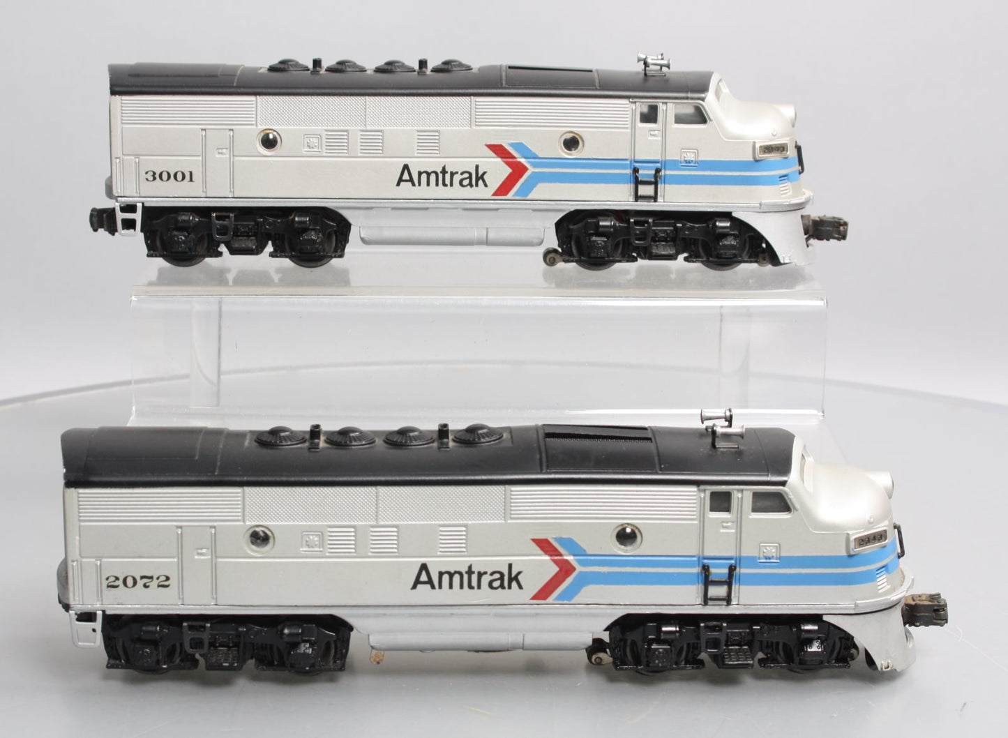 Lionel Vintage O Custom Amtrak AA Diesel Locomotive Set #2072/#3001 VG
