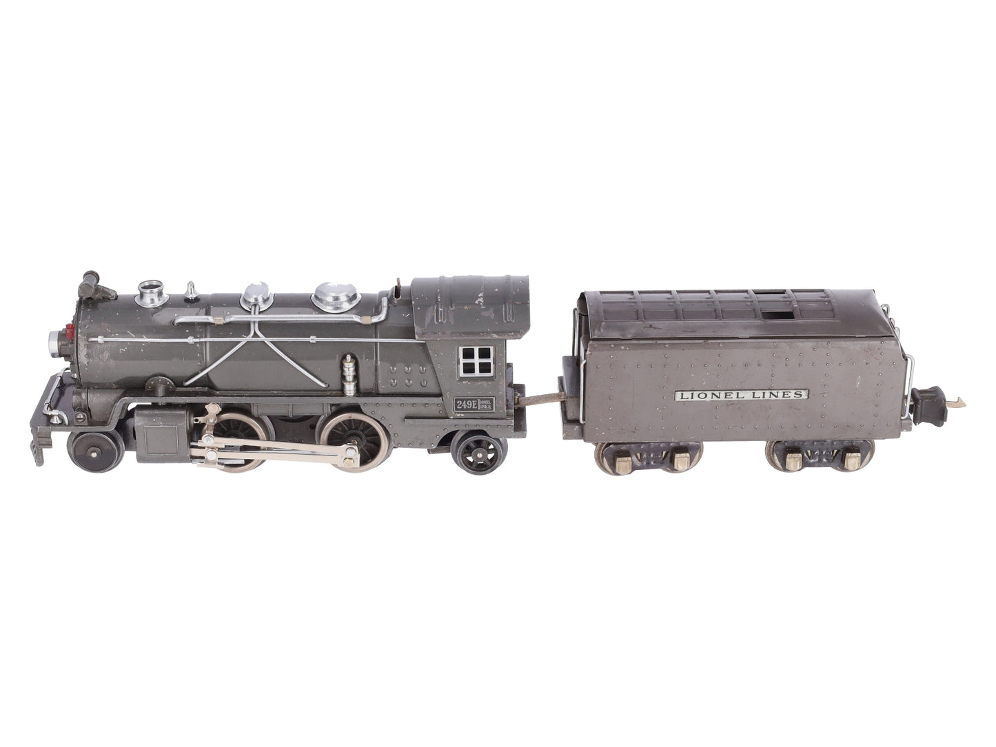 Lionel 249E Vintage O 2-4-2 Tinplate Steam Locomotive w/ 265W Tender VG