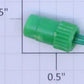 Lionel 8010-32 Green Plastic Miniature Screw Light Bulb Socket w 8" Leads