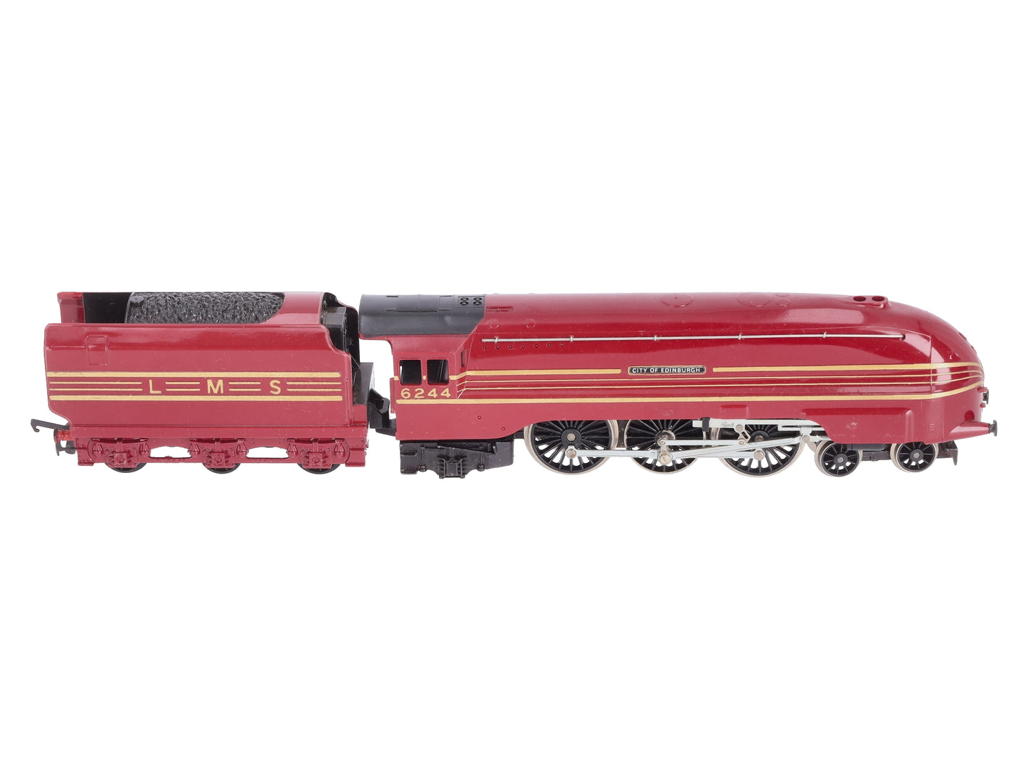 Hornby R3639 OO LMS Crimson Lake Princess Class 4-6-2 Steam Locomotive #6244 EX