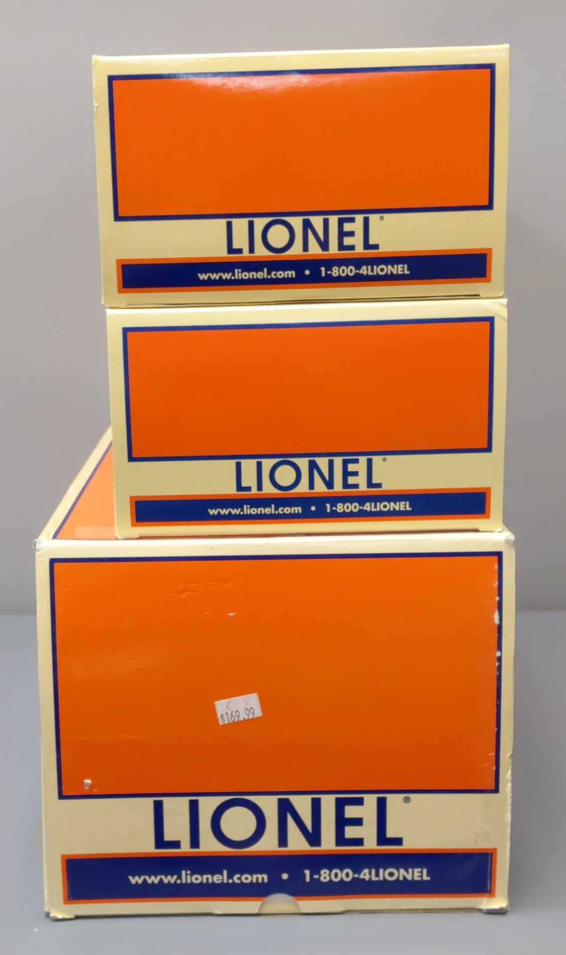 Lionel 6-21866 O Gauge Santa Fe Husky Stack Cars w/Containers #254221/#254222