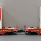 Lionel 6-21866 O Gauge Santa Fe Husky Stack Cars w/Containers #254221/#254222