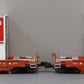 Lionel 6-21866 O Gauge Santa Fe Husky Stack Cars w/Containers #254221/#254222
