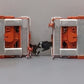 Lionel 6-21866 O Gauge Santa Fe Husky Stack Cars w/Containers #254221/#254222