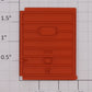 Lionel 19205-12 Right Hand Orange 2 Panel Boxcar Door