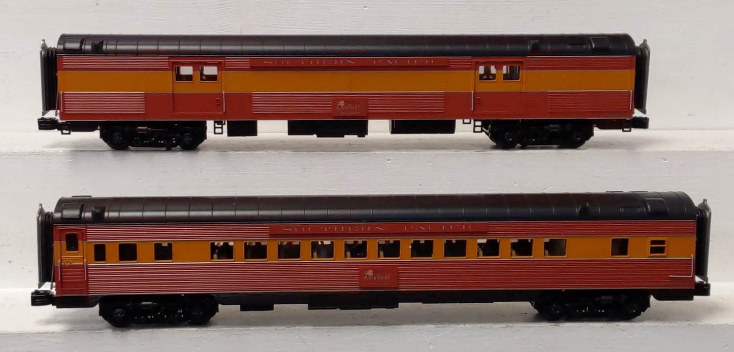 MTH 20-69239 O Gauge SP 70' Streamlined Baggage/Coach Passenger Set (Set of 2) LN/Box