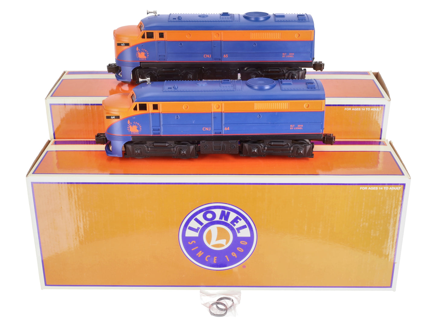 Lionel 6-38221 Jersey Central Conv. Alco FA AA Diesel Locomotive Set #65/64