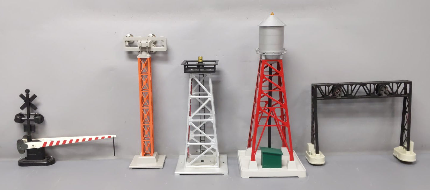 Lionel O Gauge Assorted Towers & RR Signals [5] VG