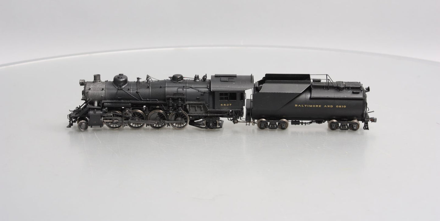 Precision Scale Co. 16532 HO BRASS B&O Q-7F 2-8-2 Steam Locomotive #4837 w/DCC EX