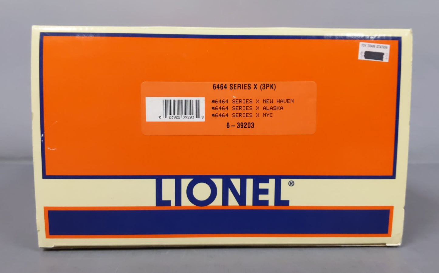 Lionel 6-39203 O Gauge 6464 Series X Boxcar Set 3-Pack LN/Box