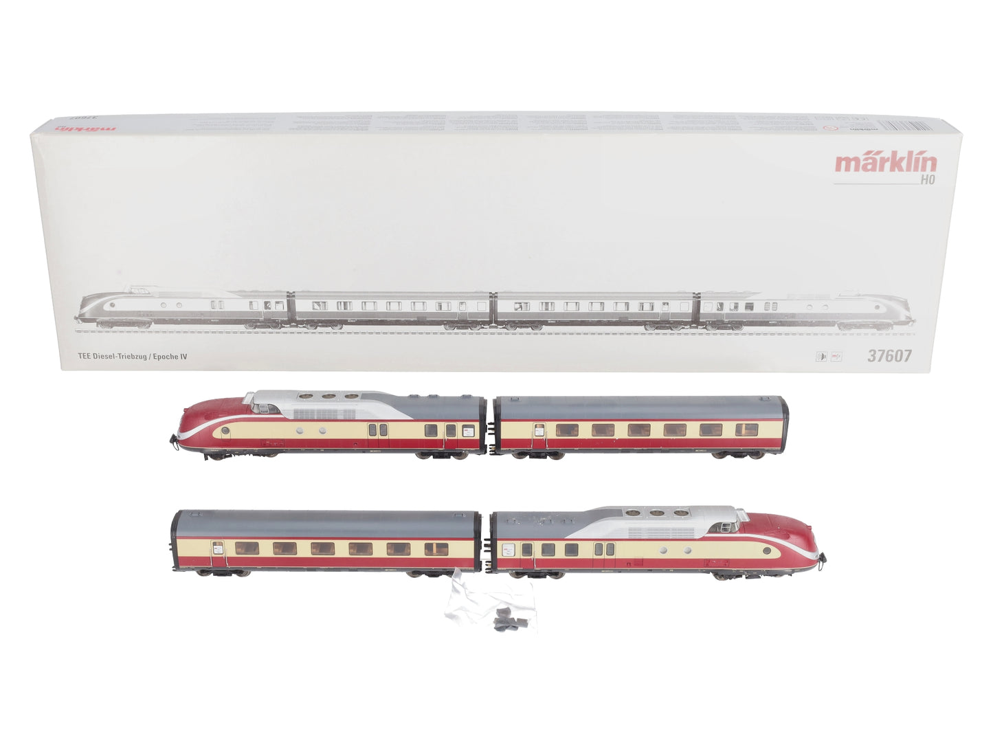 Marklin 37607 HO German Federal Railroad TEE Rail Car Diesel Train Set