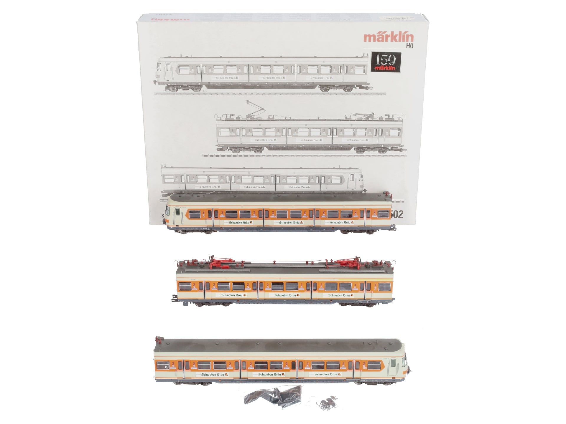 Marklin 37502 HO S-Bahn Rail Car BR 420Schwabenbrau Electric Train Set