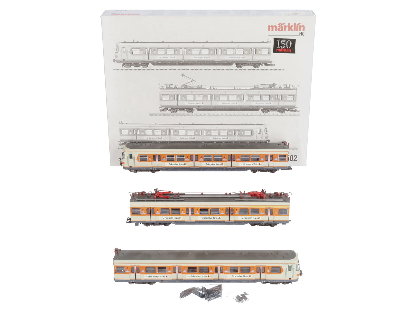 Marklin 37502 HO S-Bahn Rail Car BR 420Schwabenbrau Electric Train Set LN/Box