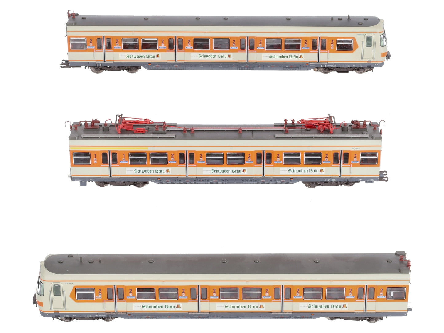 Marklin 37502 HO S-Bahn Rail Car BR 420Schwabenbrau Electric Train Set