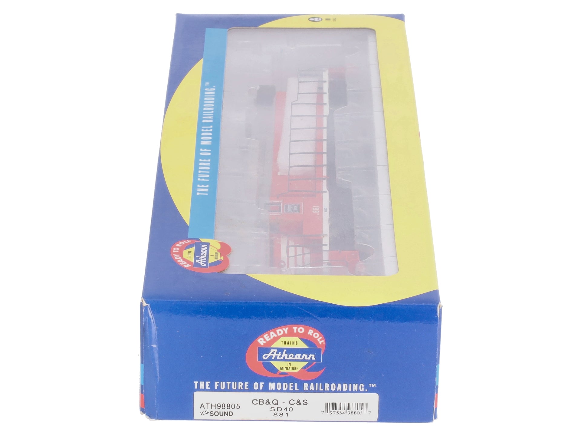 Athearn 98805 HO Chicago Burlington & Quincy/Colorado & Southern SD40 w/DCC #881