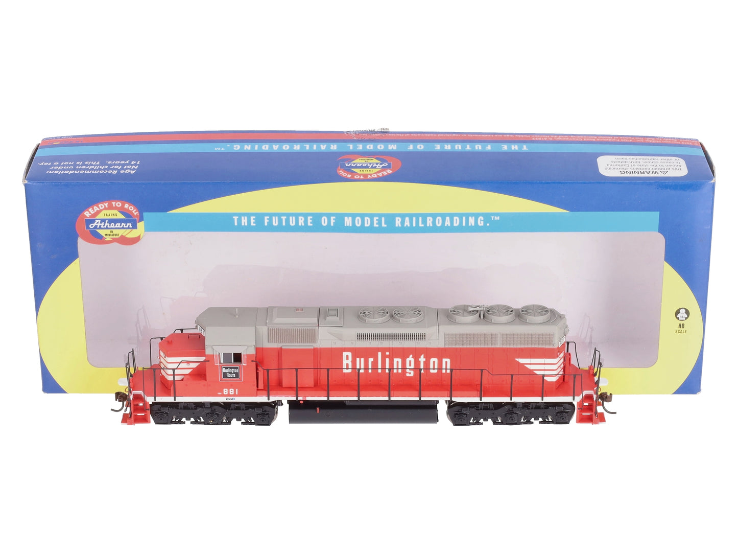 Athearn 98805 HO Chicago Burlington & Quincy/Colorado & Southern SD40 w/DCC #881
