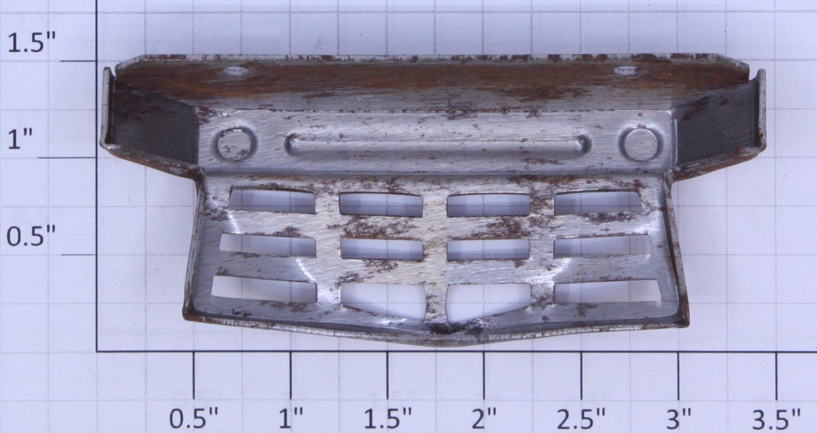 Lionel 385E-40 Unpainted Standard Gauge Tinplate Pilot & Cowcatcher w Rust