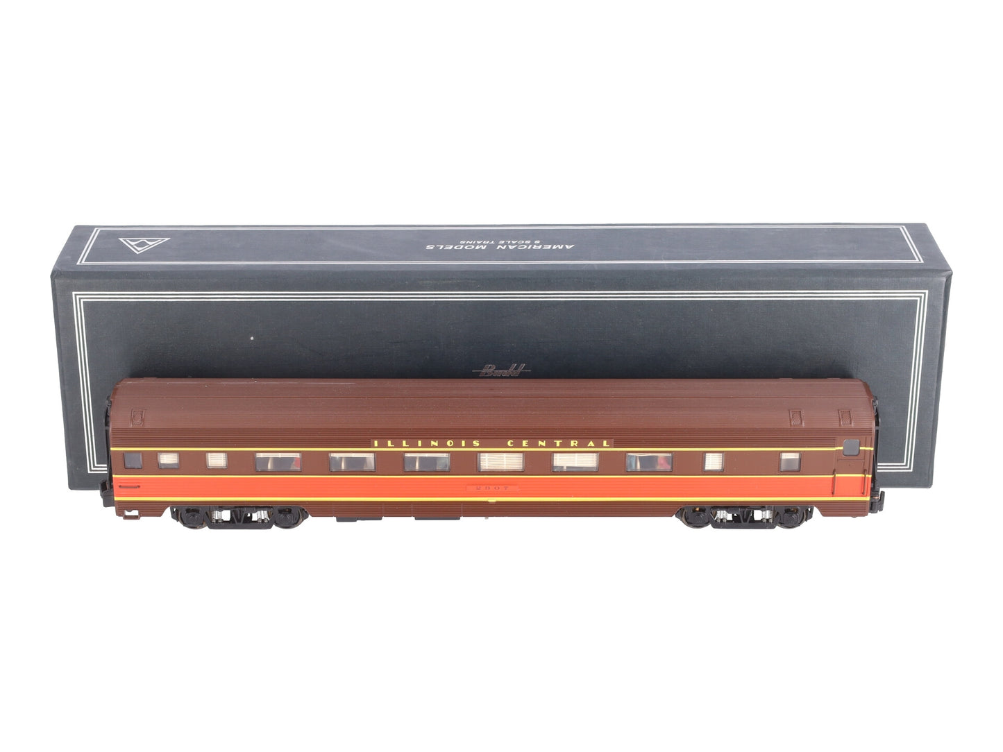 American Models 2907 S Illinois Central Budd Passenger Car - Hi-Rail #2907 EX/Box