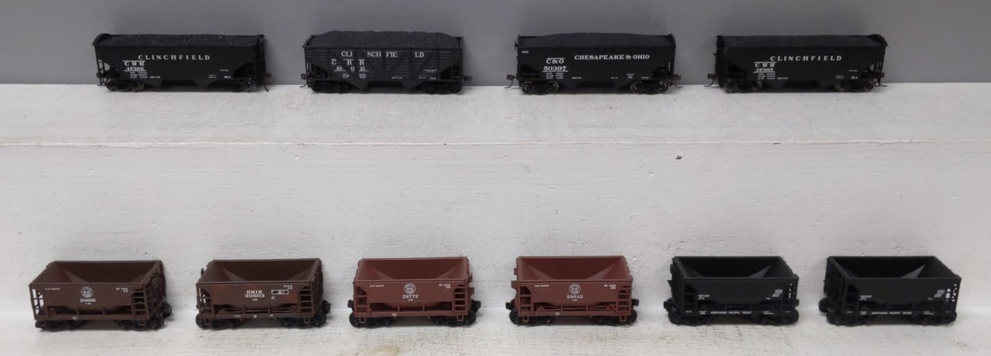 Athearn & Other HO Assorted Hopper Cars: 78327, 78362, 28772, 29642, 28665 [10] EX